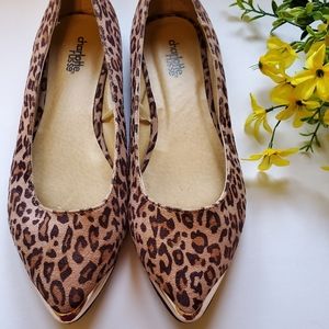 Charlotte Russe Cheetah Print Pointed Toe Flats
